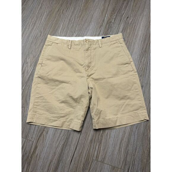 Polo Ralph Lauren Other - Polo Ralph Lauren Stretch Classic Fit 9"‎ Inch Chino Khaki Cotton Size 34 Shorts